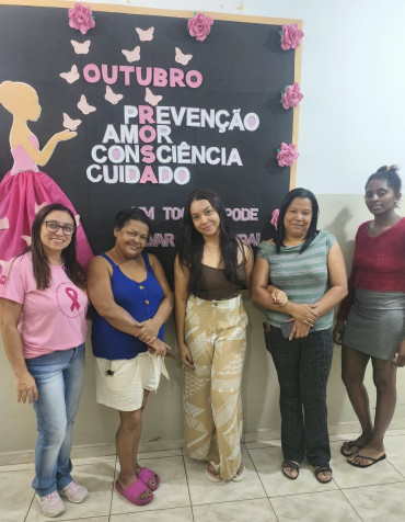 Foto 12: Outubro Rosa: ESFs de Quatá promovem ações de prevenção e cuidado com a saúde das mulheres