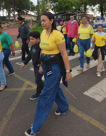 Foto 40: Setembro Amarelo: Secretaria de Saúde, por meio do CAPS I de Quatá, promove ação pela valorização da vida
