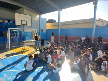Foto 10: Ação educativa em combate e Dengue e o Escorpião