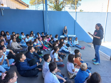 Foto 48: Ação educativa em combate e Dengue e o Escorpião