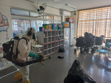 Foto 1: Preparativos para volta às aulas 