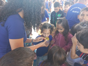 Foto 27: Ação educativa em combate e Dengue e o Escorpião