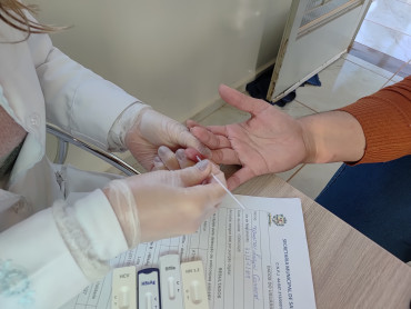 Saúde realiza testes rápidos em Funcionários da Granja Ueyama