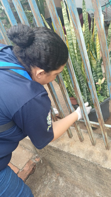 Foto 2: A luta contra a Dengue continua! Fique atento. Não deixe água parada.