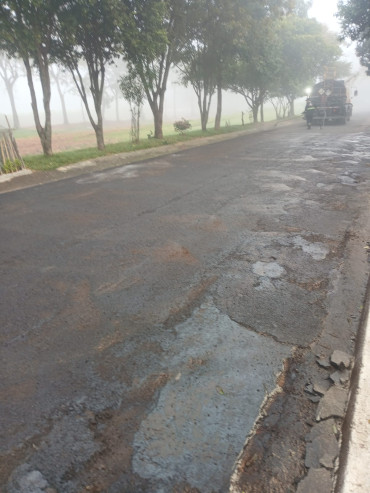 Foto 41: Prefeitura de Quatá inicia recape na cidade