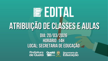 Edital de Atribuição de Classes e Aulas