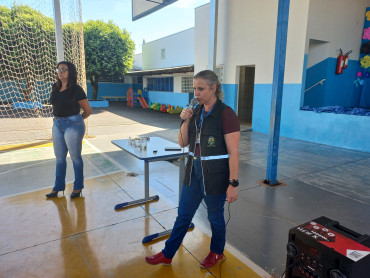 Foto 28: Ação educativa em combate e Dengue e o Escorpião