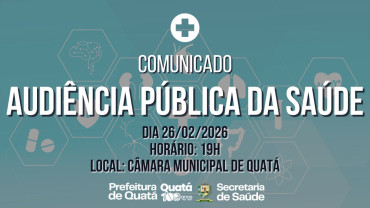 Notícia Audiência Pública da Saúde 2026
