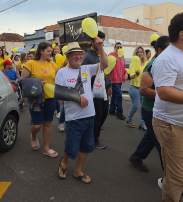 Foto 16: Setembro Amarelo: Secretaria de Saúde, por meio do CAPS I de Quatá, promove ação pela valorização da vida