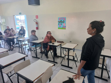 Foto 53: Ação educativa em combate e Dengue e o Escorpião