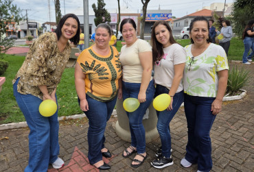 Foto 28: Setembro Amarelo: Secretaria de Saúde, por meio do CAPS I de Quatá, promove ação pela valorização da vida