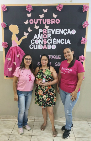 Foto 9: Outubro Rosa: ESFs de Quatá promovem ações de prevenção e cuidado com a saúde das mulheres