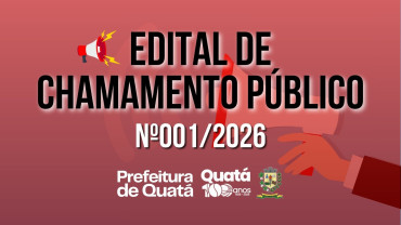 Edital de Chamamento Público - Nº001/2026