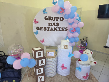 Foto 3: CRAS realiza terceira reunião do grupo de gestantes com entrega de kits maternidade