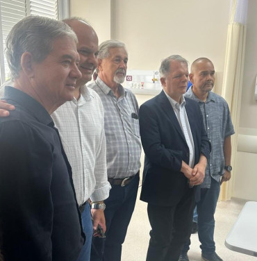 Foto 5: Prefeito Marcio e Vice Elton cumprem agenda no Hospital de Esperança em Presidente Prudente