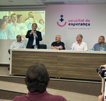 Foto 4: Prefeito Marcio e Vice Elton cumprem agenda no Hospital de Esperança em Presidente Prudente