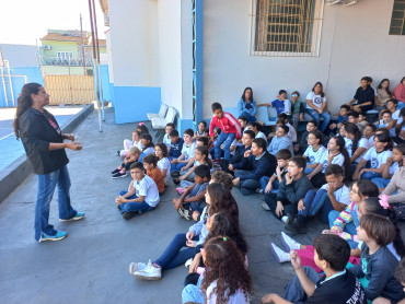 Foto 49: Ação educativa em combate e Dengue e o Escorpião