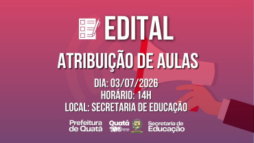 EDITAL DE ATRIBUIÇÃO DE AULAS Nº 206/2026