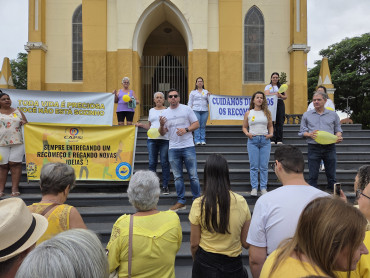 Foto 20: Setembro Amarelo: Secretaria de Saúde, por meio do CAPS I de Quatá, promove ação pela valorização da vida