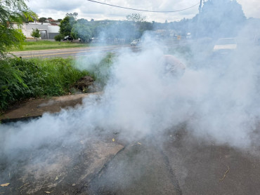 Foto 1: Termonebulização reforça ações de controle e prevenção de pragas urbanas em Quatá