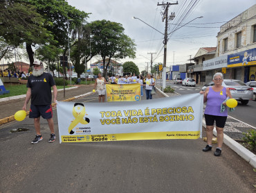 Foto 31: Setembro Amarelo: Secretaria de Saúde, por meio do CAPS I de Quatá, promove ação pela valorização da vida
