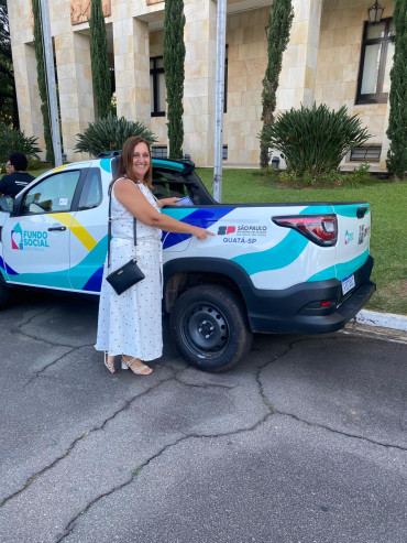 Foto 14: Quatá é contemplada com veículo 0km para o Fundo Social - Programa Equipagem, em evento no Palácio dos Bandeirantes
