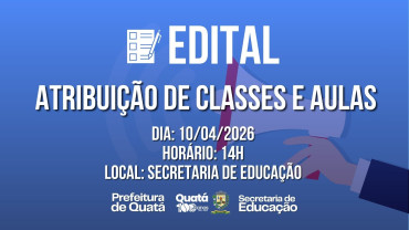 Edital de Atribuição de Classes e Aulas