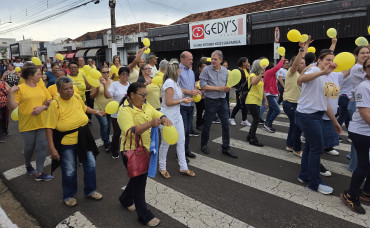 Foto 11: Setembro Amarelo: Secretaria de Saúde, por meio do CAPS I de Quatá, promove ação pela valorização da vida
