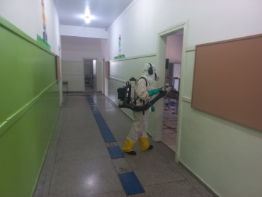 Foto 2: Preparativos para volta às aulas 