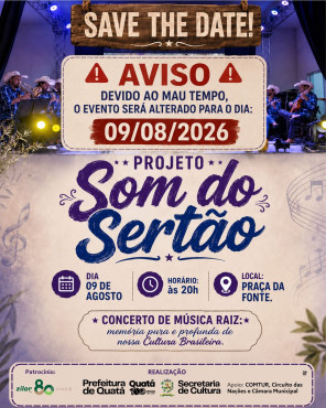 Foto 1: Projeto Som do Sertão - 09/08/2026