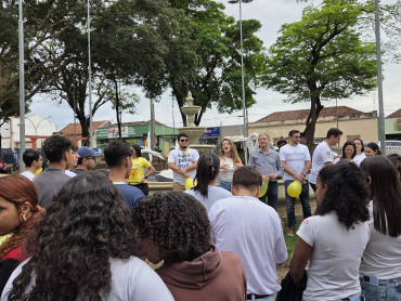 Foto 4: Setembro Amarelo: Secretaria de Saúde, por meio do CAPS I de Quatá, promove ação pela valorização da vida