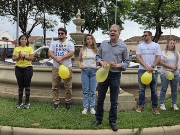 Foto 33: Setembro Amarelo: Secretaria de Saúde, por meio do CAPS I de Quatá, promove ação pela valorização da vida