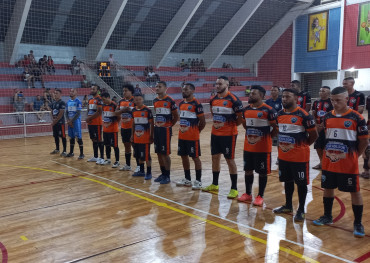 Cerimônia de abertura do Campeonato Municipal de Futsal Livre