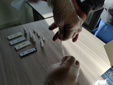 Foto 9: Saúde realiza testes rápidos em Funcionários da Granja Ueyama