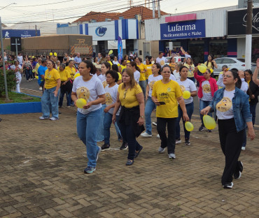 Foto 13: Setembro Amarelo: Secretaria de Saúde, por meio do CAPS I de Quatá, promove ação pela valorização da vida