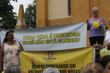 Foto 62: Setembro Amarelo: Secretaria de Saúde, por meio do CAPS I de Quatá, promove ação pela valorização da vida