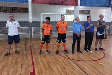 Foto 8: Cerimônia de abertura do Campeonato Municipal de Futsal Livre