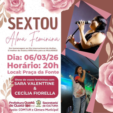 Foto 1: Em especial ao Dia Internacional da Mulher