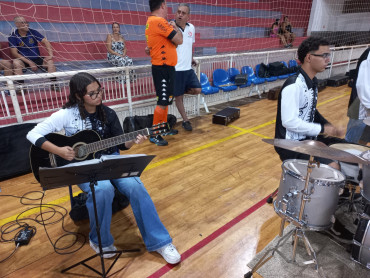 Foto 12: Cerimônia de abertura do Campeonato Municipal de Futsal Livre