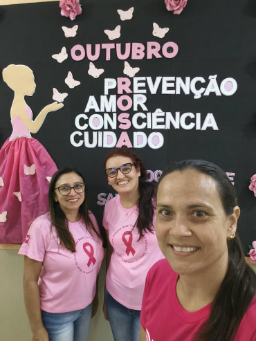 Foto 10: Outubro Rosa: ESFs de Quatá promovem ações de prevenção e cuidado com a saúde das mulheres