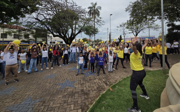 Foto 32: Setembro Amarelo: Secretaria de Saúde, por meio do CAPS I de Quatá, promove ação pela valorização da vida