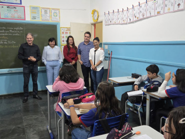 Foto 1: Volta às aulas marca início do segundo semestre nas Escolas Municipais de Quatá