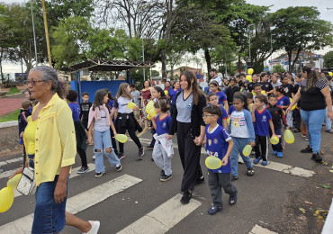 Foto 3: Setembro Amarelo: Secretaria de Saúde, por meio do CAPS I de Quatá, promove ação pela valorização da vida