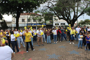 Foto 79: Setembro Amarelo: Secretaria de Saúde, por meio do CAPS I de Quatá, promove ação pela valorização da vida