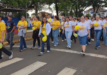 Foto 44: Setembro Amarelo: Secretaria de Saúde, por meio do CAPS I de Quatá, promove ação pela valorização da vida