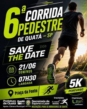Foto 1: Inscrições abertas para os moradores de Quatá a partir do dia 25/05