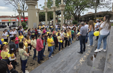 Foto 22: Setembro Amarelo: Secretaria de Saúde, por meio do CAPS I de Quatá, promove ação pela valorização da vida