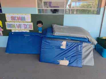 Foto 2: Prefeitura de Quatá e Secretaria de Educação adquirem novos colchões para unidades escolares