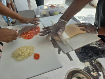 Foto 8: Práticas de preparo e combate ao esperdício de alimentos são temas do Curso do Cozinhalimento