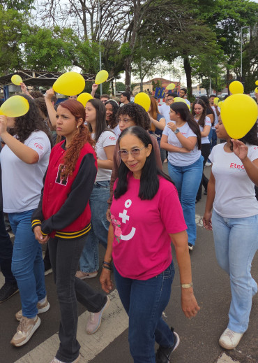 Foto 2: Setembro Amarelo: Secretaria de Saúde, por meio do CAPS I de Quatá, promove ação pela valorização da vida